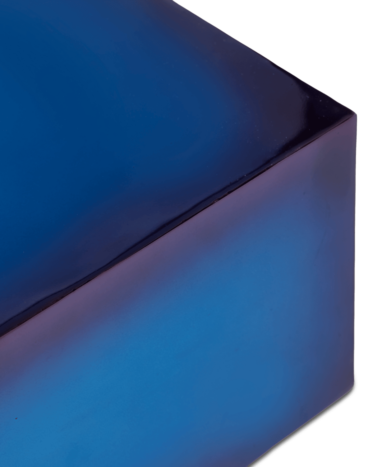Table d'appoint en métal reyclé bleu 45cm Kombo - Pols Potten - The Cool Republic