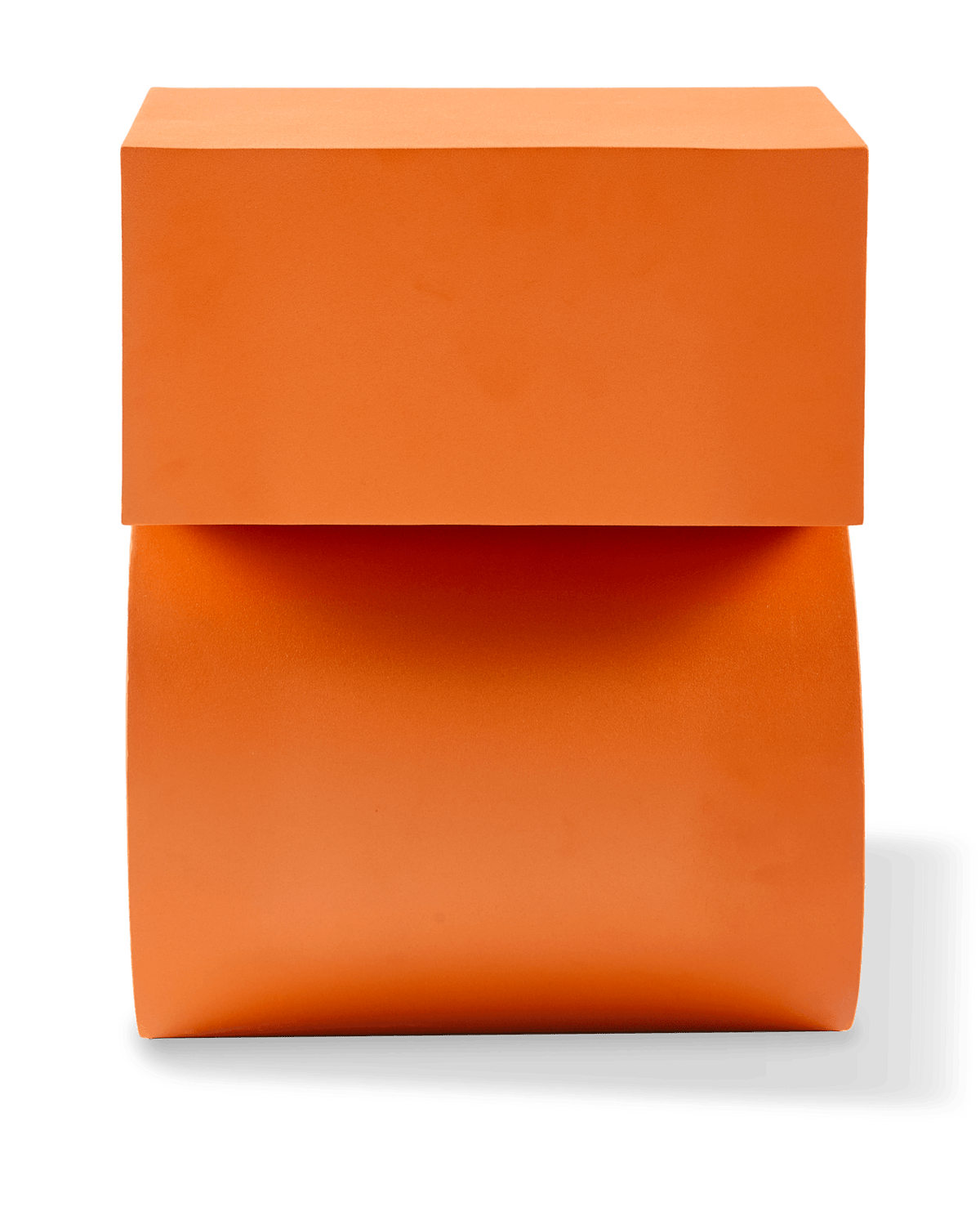 Table d'appoint en métal reyclé orange 45cm Kombo - Pols Potten - The Cool Republic