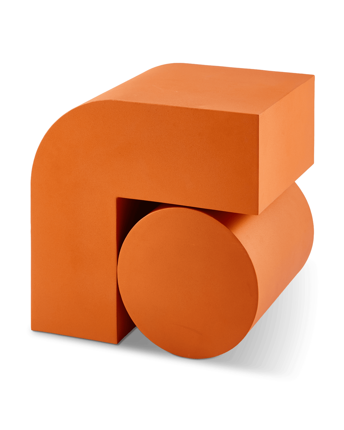 Table d'appoint en métal reyclé orange 45cm Kombo - Pols Potten - The Cool Republic