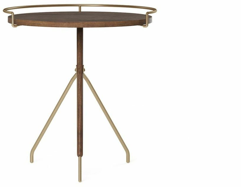 Table d'appoint en noyer massif 45 cm Umanoff - Audo - The Cool Republic