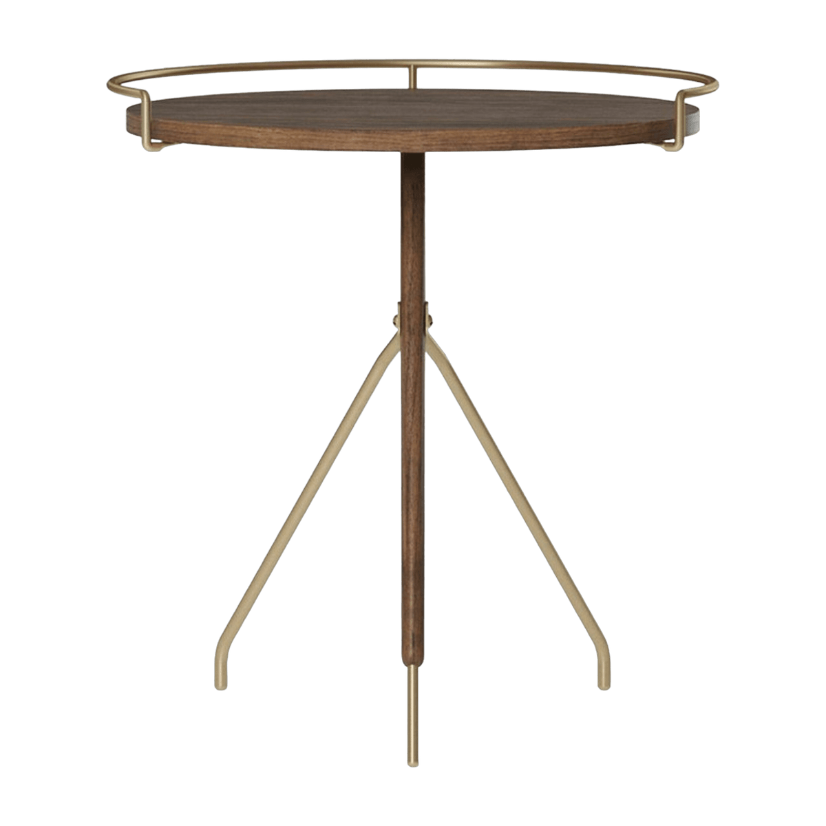 Table d'appoint en noyer massif 45 cm Umanoff - Audo - The Cool Republic
