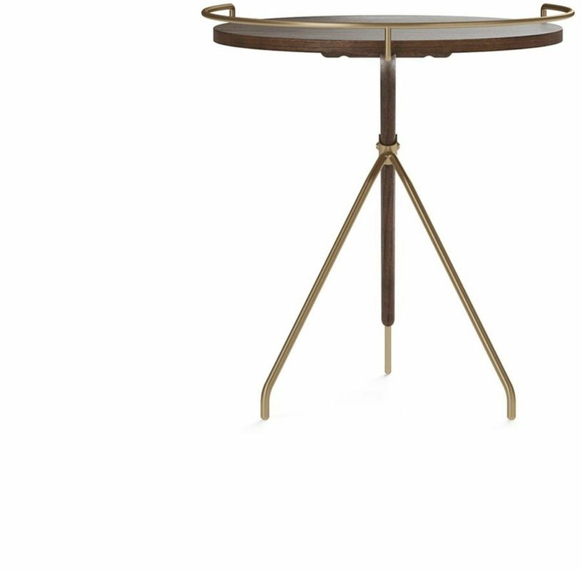 Table d'appoint en noyer massif 45 cm Umanoff - Audo - The Cool Republic