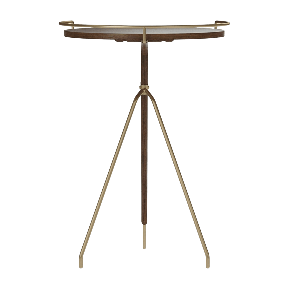 Table d'appoint en noyer massif 60 cm Umanoff - Audo - The Cool Republic