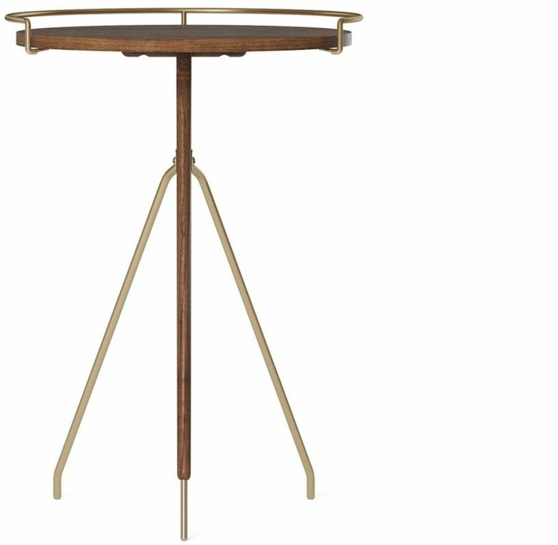 Table d'appoint en noyer massif 60 cm Umanoff - Audo - The Cool Republic
