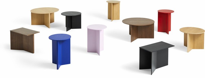 Table d'appoint en noyer Slit - HAY - The Cool Republic
