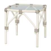 Table d'appoint en osier crème 46 x 46 cm Lucy - Vincent Sheppard - The Cool Republic