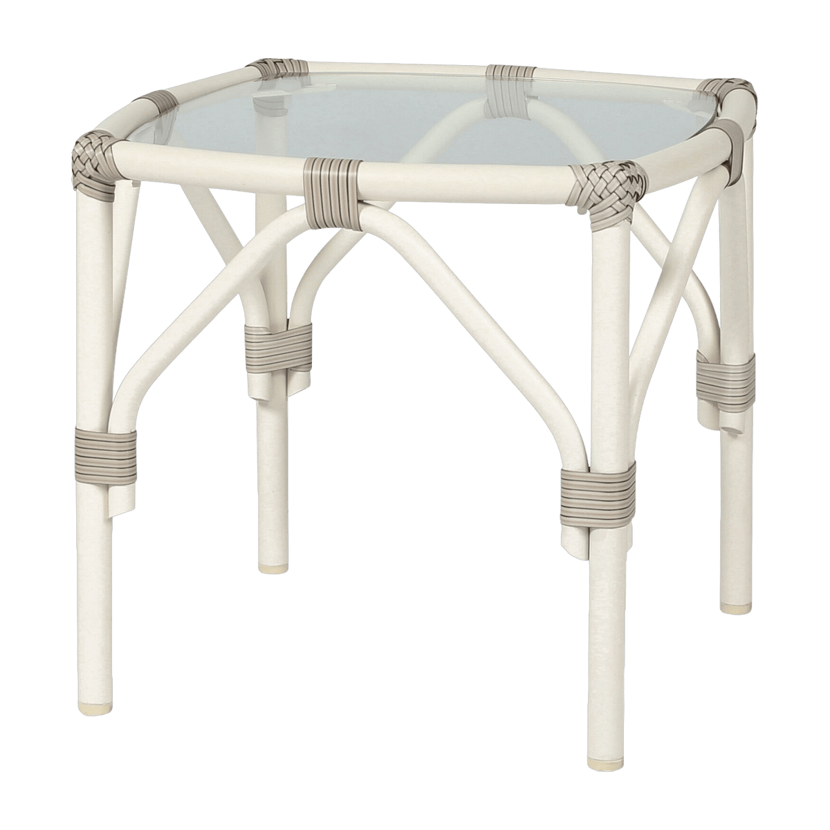 Table d'appoint en osier crème 46 x 46 cm Lucy - Vincent Sheppard - The Cool Republic