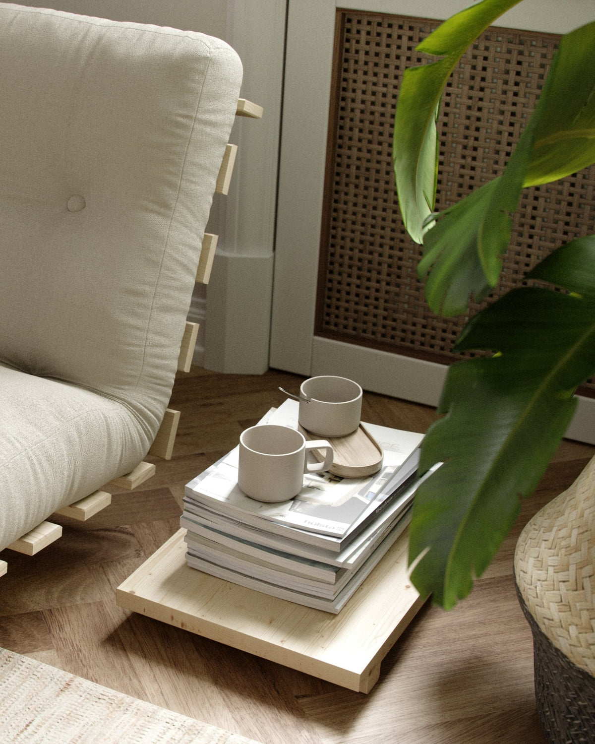 Table d'appoint en pin massif 45x34x5cm Dock - Karup Design - The Cool Republic