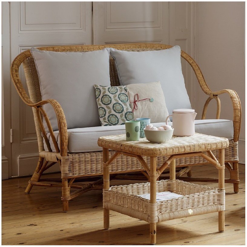 Table d'appoint en rotin naturel 51 cm Nantucket - KOK - The Cool Republic