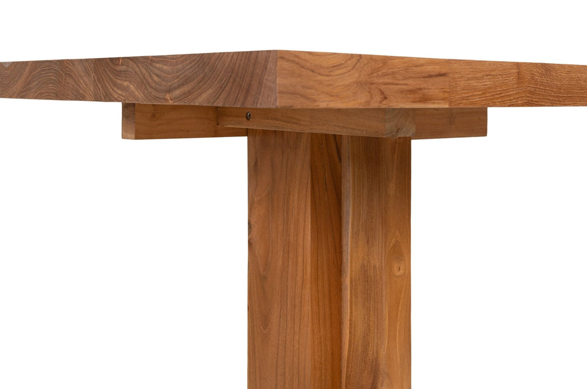 Table d'appoint en teck 60x78x4,5cm Kaku - Versmissen - The Cool Republic