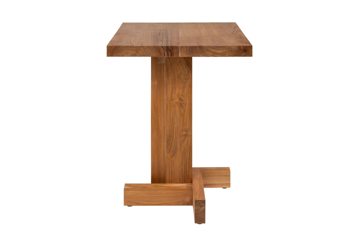 Table d'appoint en teck 60x78x4,5cm Kaku - Versmissen - The Cool Republic