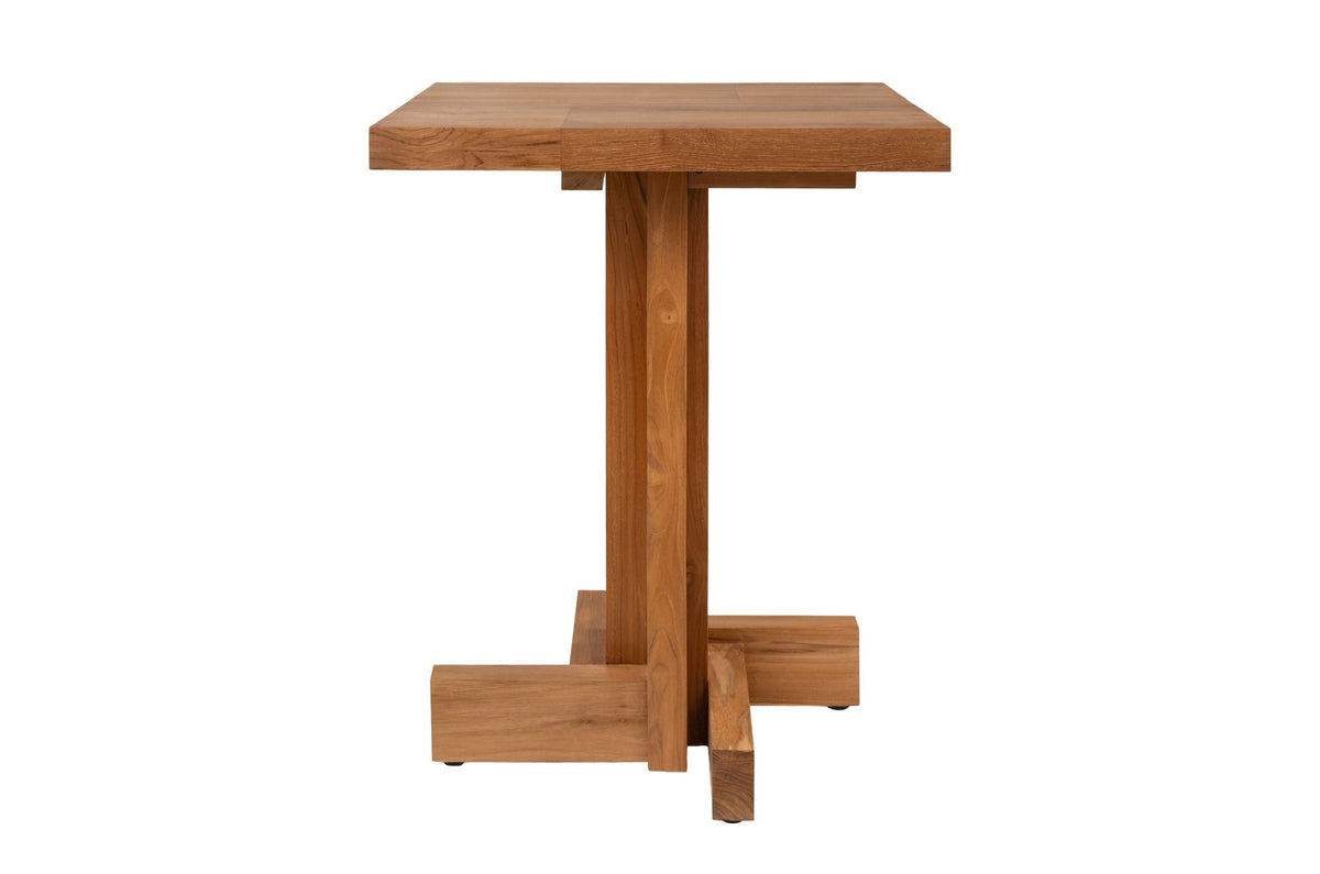 Table d'appoint en teck 60x78x4,5cm Kaku - Versmissen - The Cool Republic
