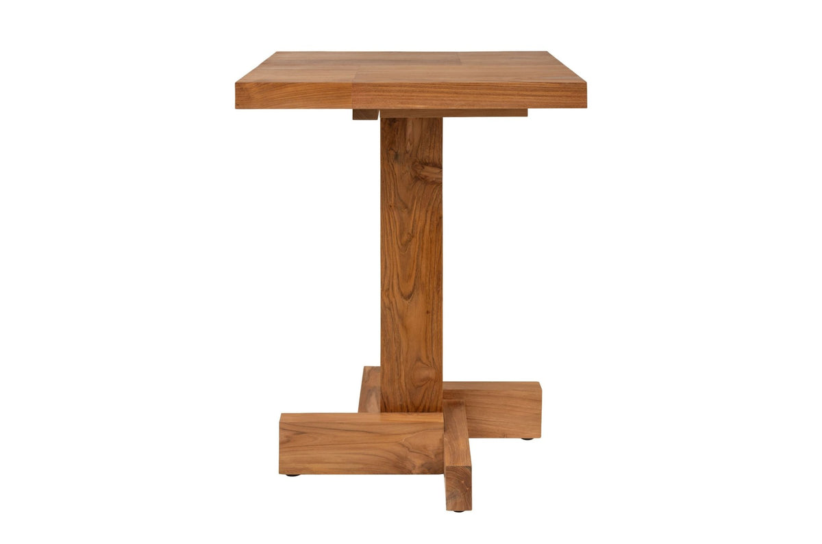 Table d'appoint en teck 60x78x4,5cm Kaku - Versmissen - The Cool Republic