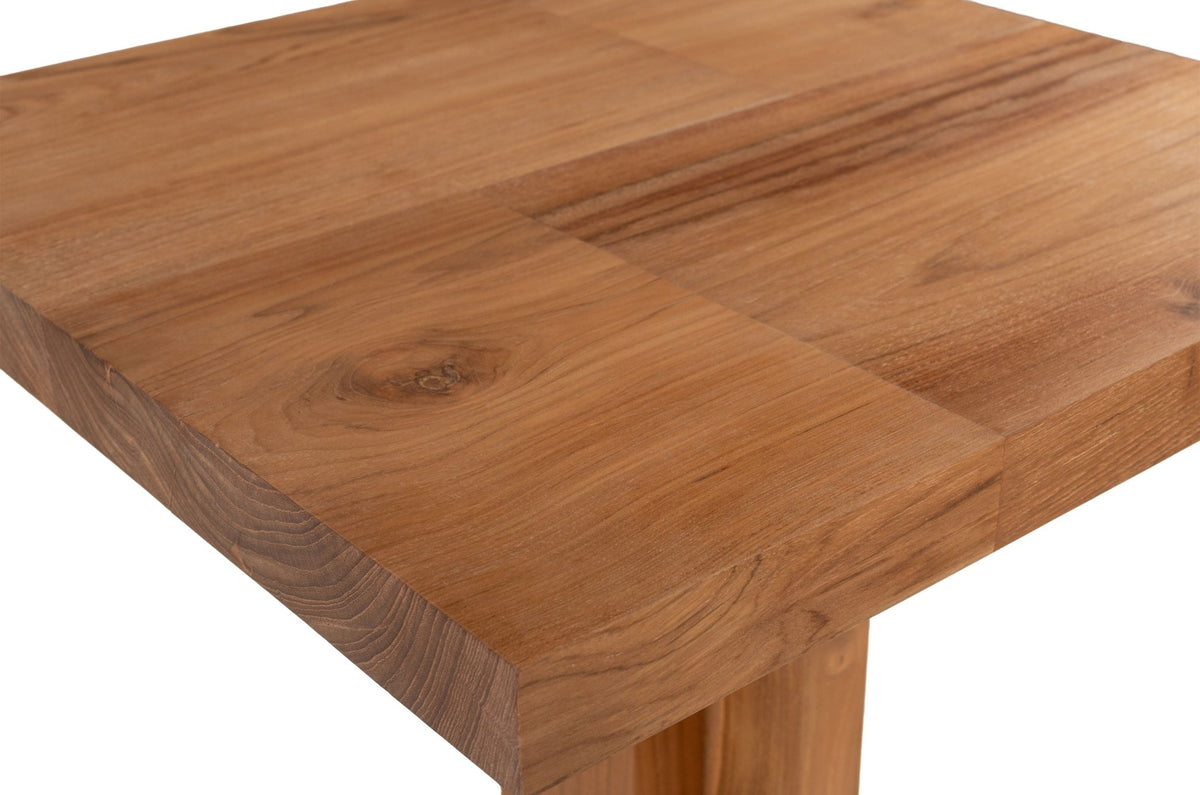 Table d'appoint en teck 60x78x4,5cm Kaku - Versmissen - The Cool Republic