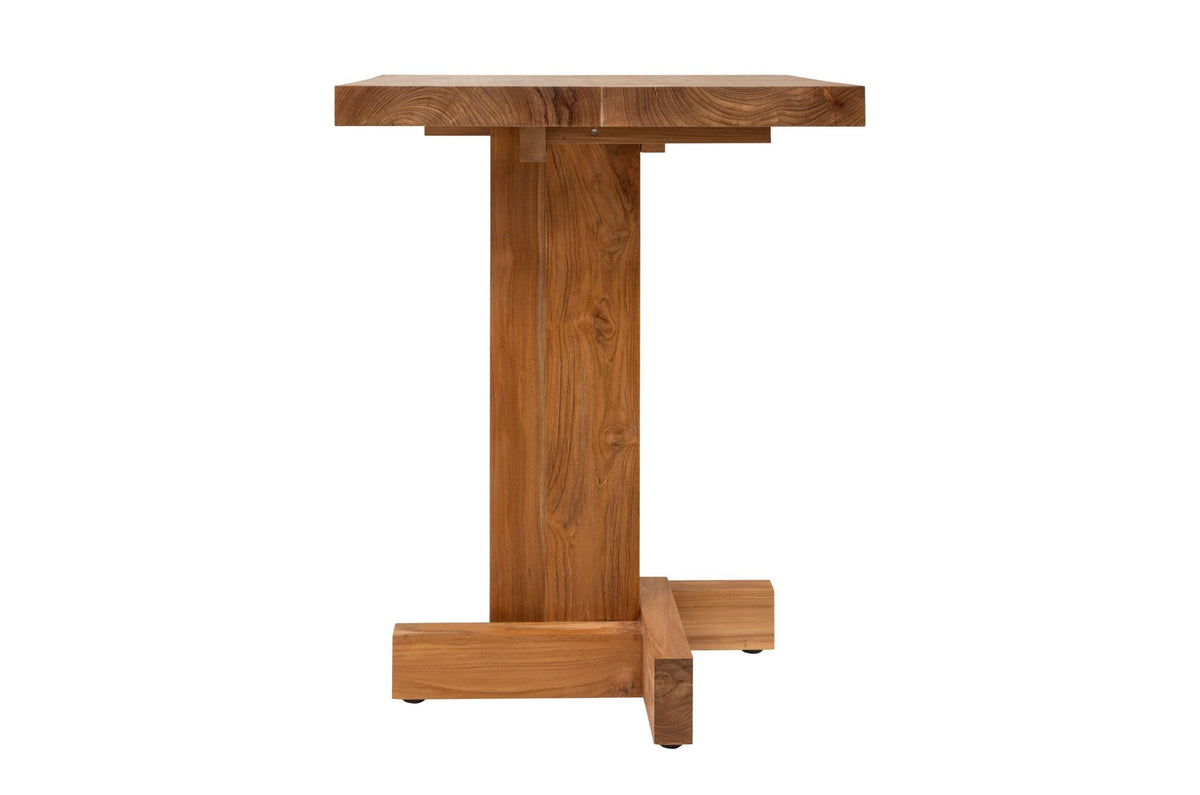 Table d'appoint en teck 60x78x4,5cm Kaku - Versmissen - The Cool Republic
