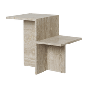 Distinct travertine side table 35 x 50 x 59, 5 cm - Ferm Living - The Cool Republic