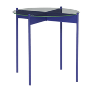 Table d'appoint en verre bleue Beam - Hübsch - The Cool Republic