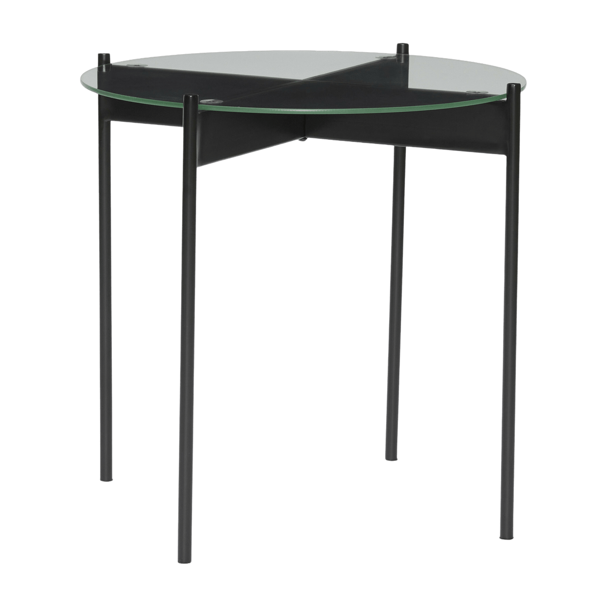 Table d'appoint en verre noire Beam - Hübsch - The Cool Republic