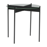 Table d'appoint en verre noire Beam - Hübsch - The Cool Republic
