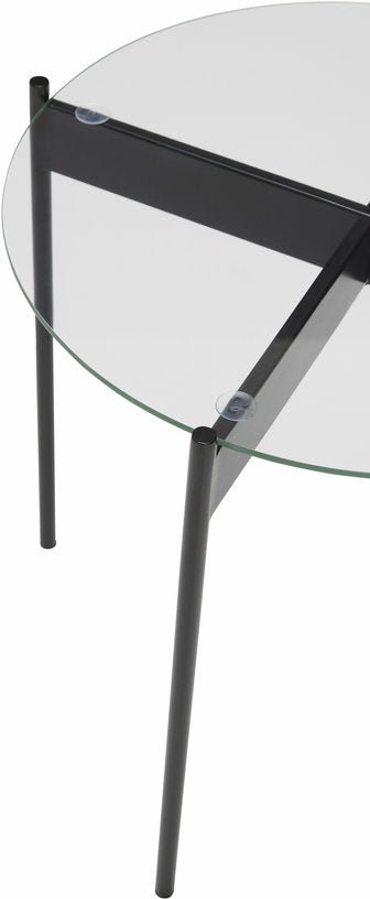 Table d'appoint en verre noire Beam - Hübsch - The Cool Republic