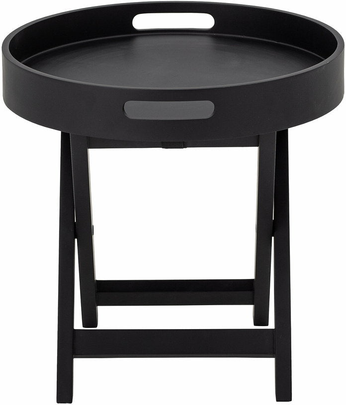 Table d'appoint Freya Bois d'hévéa Noir - Bloomingville - The Cool Republic