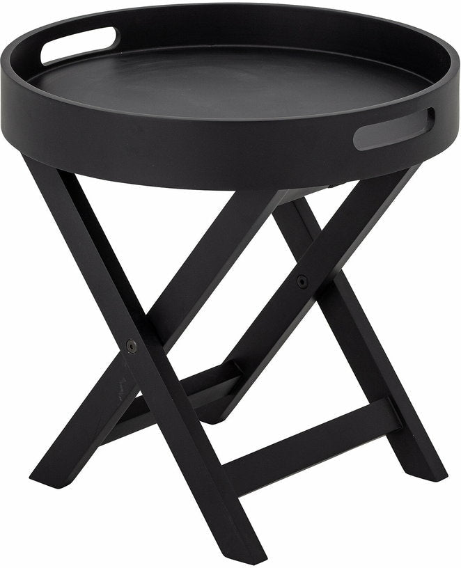 Table d'appoint Freya Bois d'hévéa Noir - Bloomingville - The Cool Republic