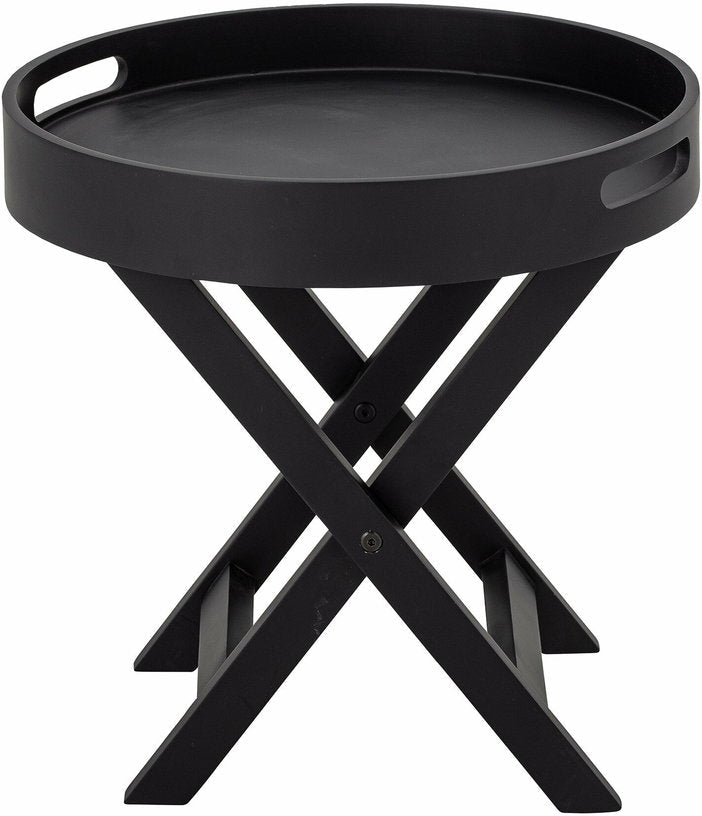 Table d'appoint Freya Bois d'hévéa Noir - Bloomingville - The Cool Republic