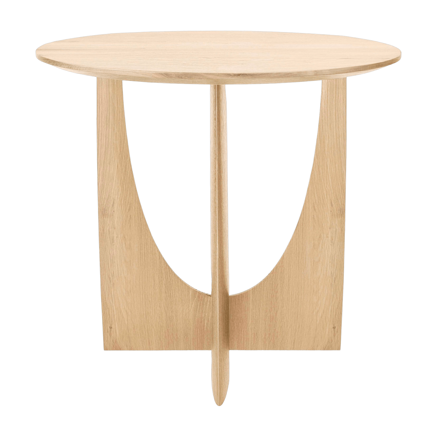 Table d'appoint géométrique en chêne - Ethnicraft Accessories - The Cool Republic