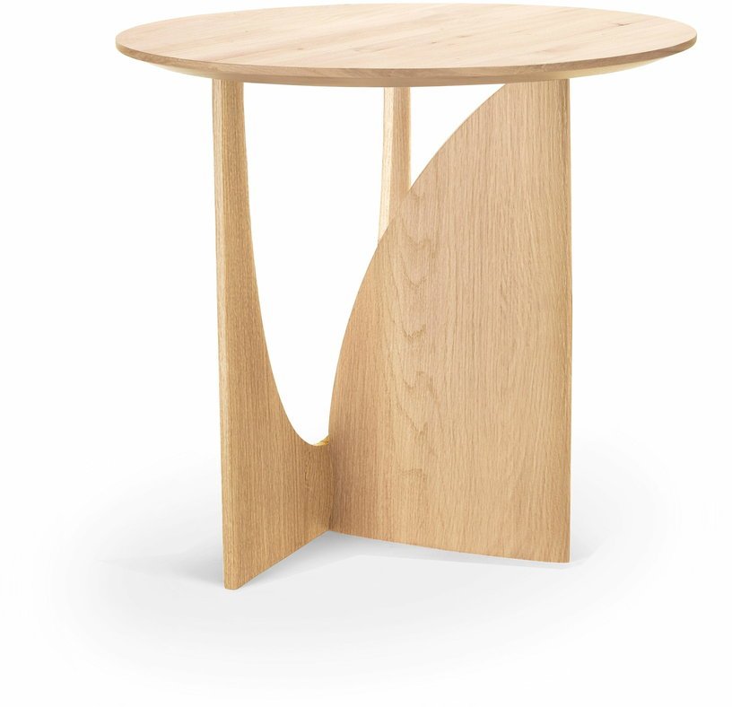 Table d'appoint géométrique en chêne - Ethnicraft Accessories - The Cool Republic