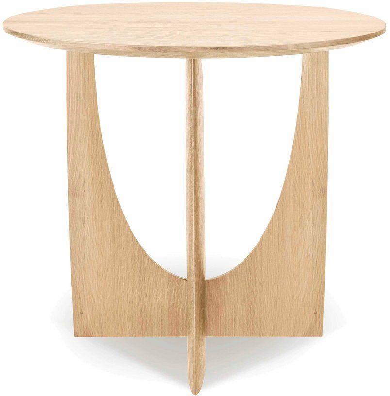 Table d'appoint géométrique en chêne - Ethnicraft Accessories - The Cool Republic
