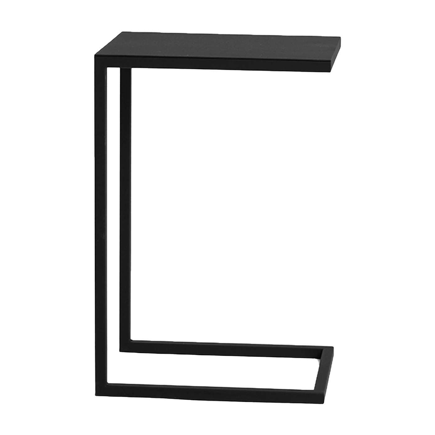 Table d'appoint géométrique en métal noir Lupe - Custom Form - The Cool Republic