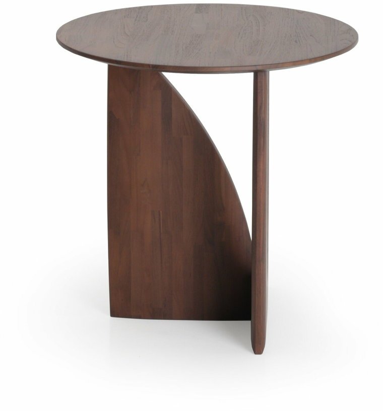 Table d'appoint géométrique en teck - Ethnicraft Accessories - The Cool Republic