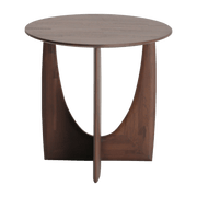 Table d'appoint géométrique en teck - Ethnicraft Accessories - The Cool Republic