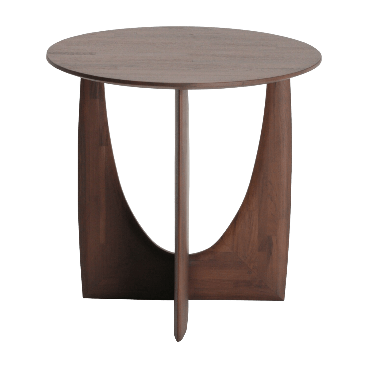Table d'appoint géométrique en teck - Ethnicraft Accessories - The Cool Republic