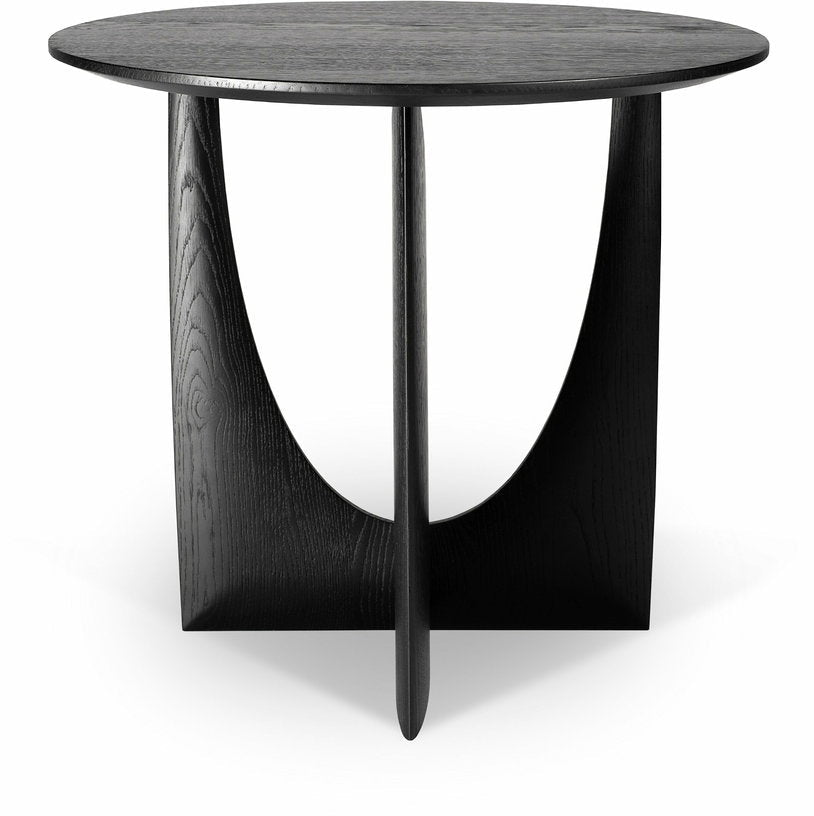 Table d'appoint géométrique noire en chêne - Ethnicraft Accessories - The Cool Republic