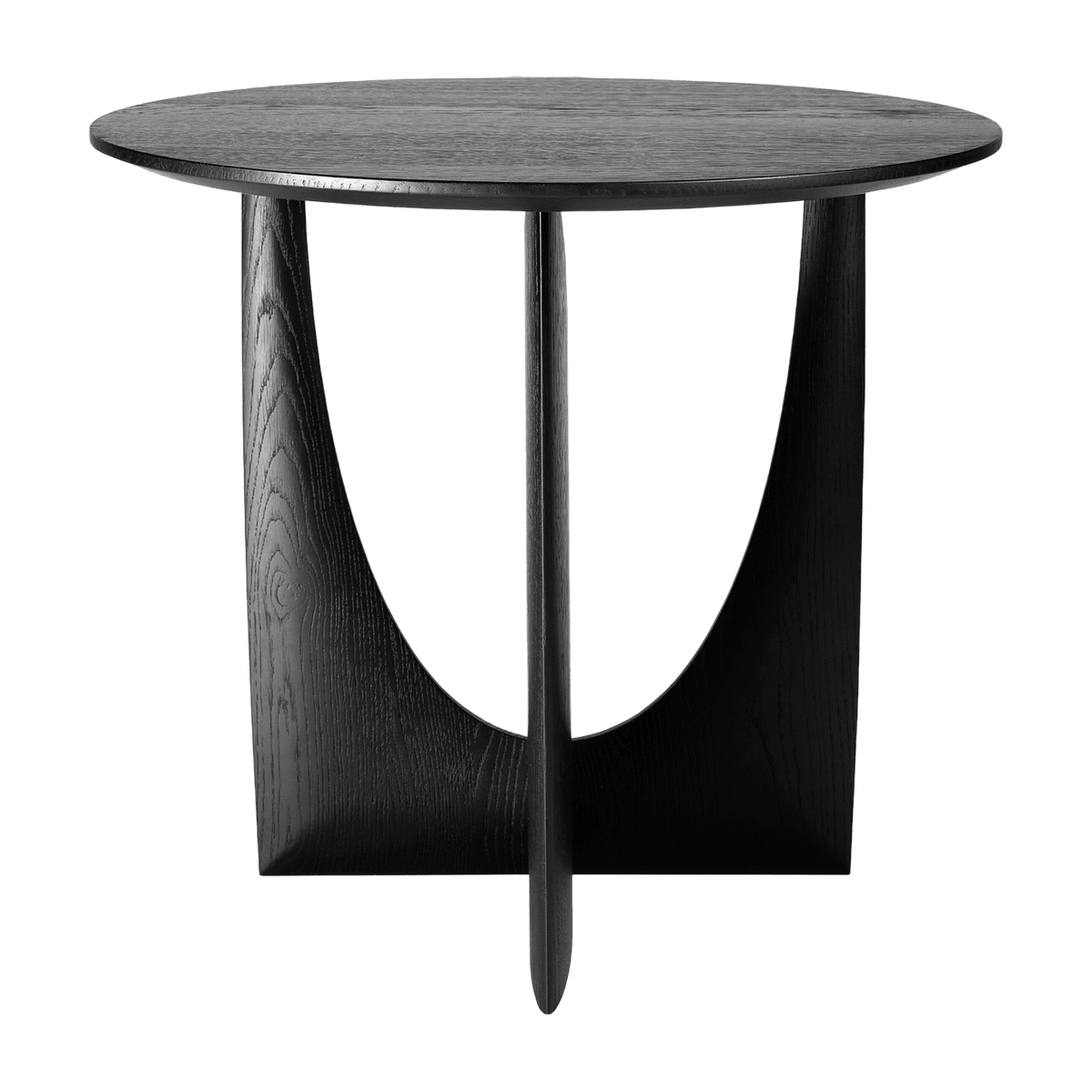 Table d'appoint géométrique noire en chêne - Ethnicraft Accessories - The Cool Republic