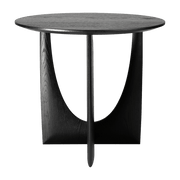 Table d'appoint géométrique noire en chêne - Ethnicraft Accessories - The Cool Republic