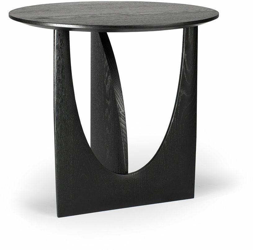 Table d'appoint géométrique noire en chêne - Ethnicraft Accessories - The Cool Republic