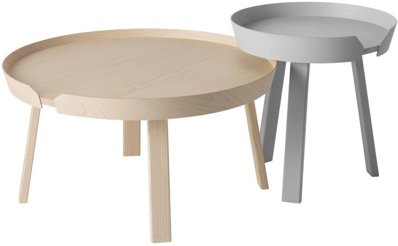 Table d'appoint gris clair 45 cm Around - Muuto - The Cool Republic