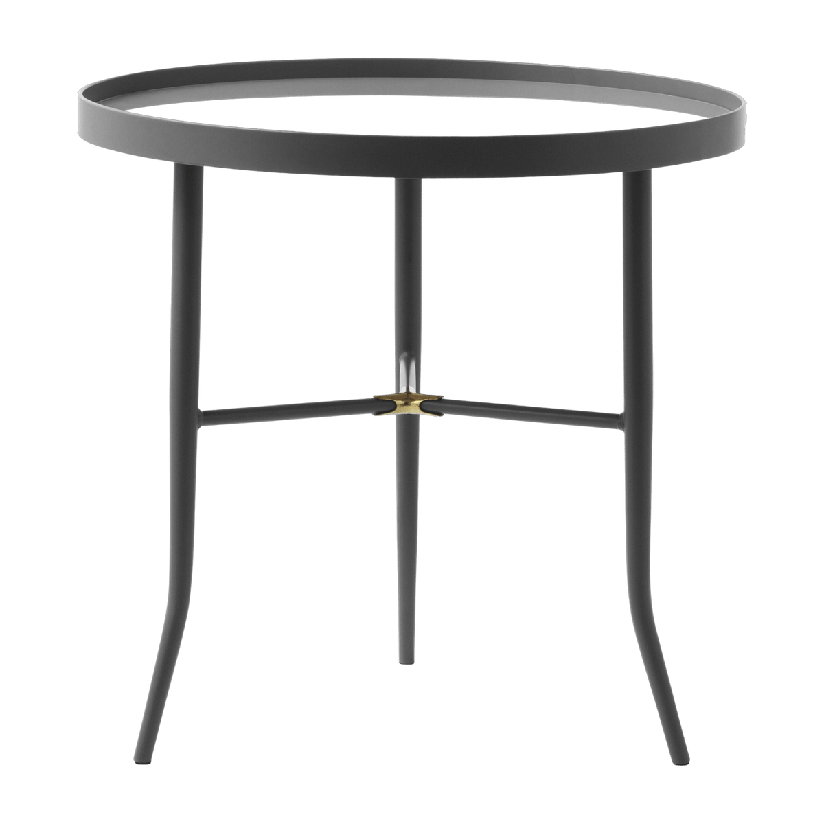 Table d'appoint grise en verre et acier Lug Grey - Normann Copenhagen - The Cool Republic