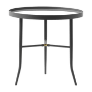 Table d'appoint grise en verre et acier Lug Grey - Normann Copenhagen - The Cool Republic