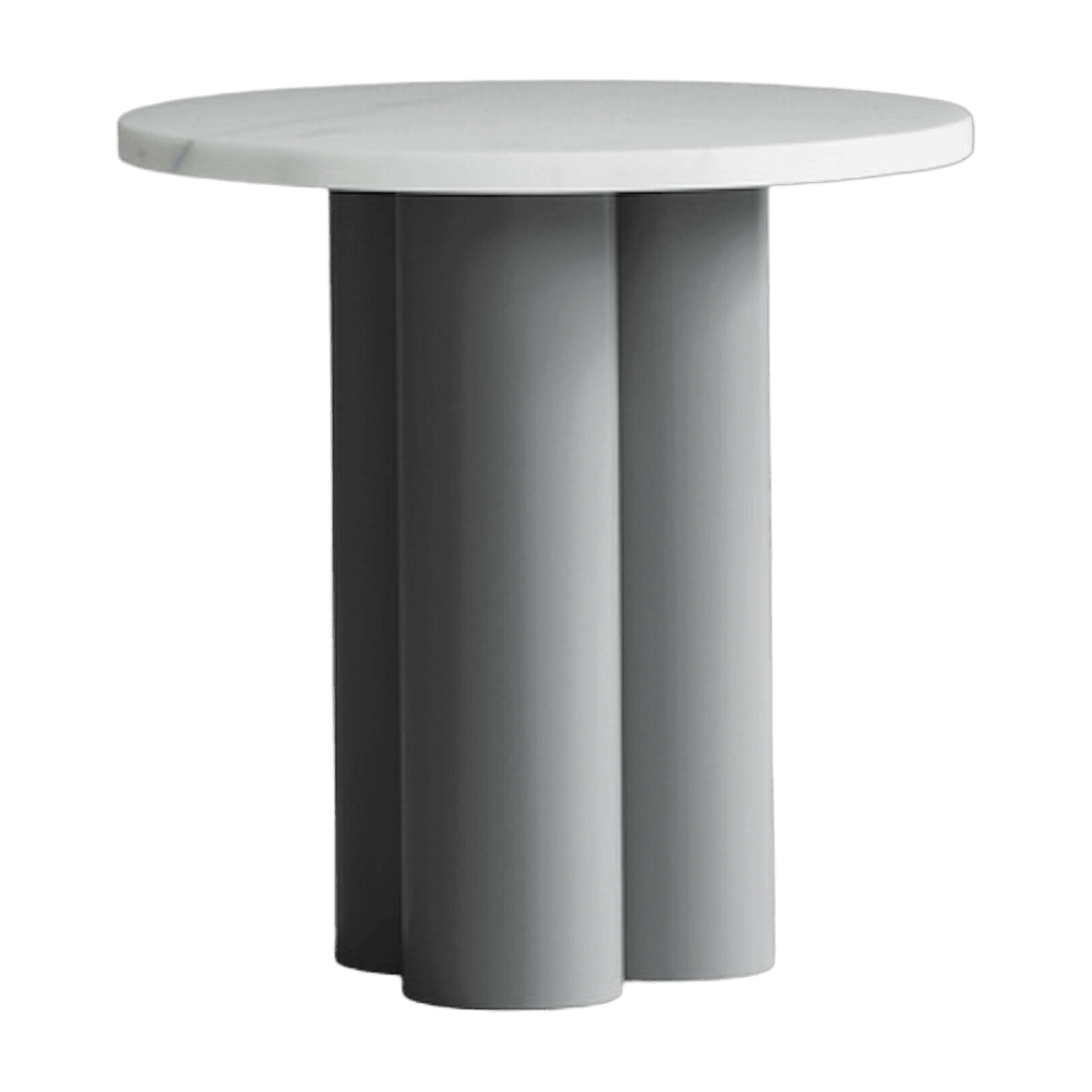 Table d'appoint grise et plateau white carrara 40 x 40 cm Dit - Normann Copenhagen - The Cool Republic