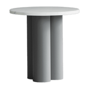 Table d'appoint grise et plateau white carrara 40 x 40 cm Dit - Normann Copenhagen - The Cool Republic