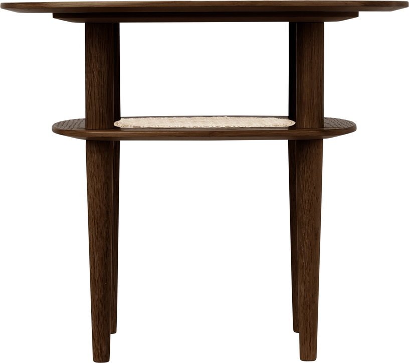 Table d'appoint haute en chêne foncé et cannage 60x51,6cm Together - Umage - The Cool Republic