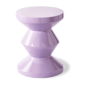 Table d'appoint laqué lilas 46 cm Zig zag - Pols Potten - The Cool Republic