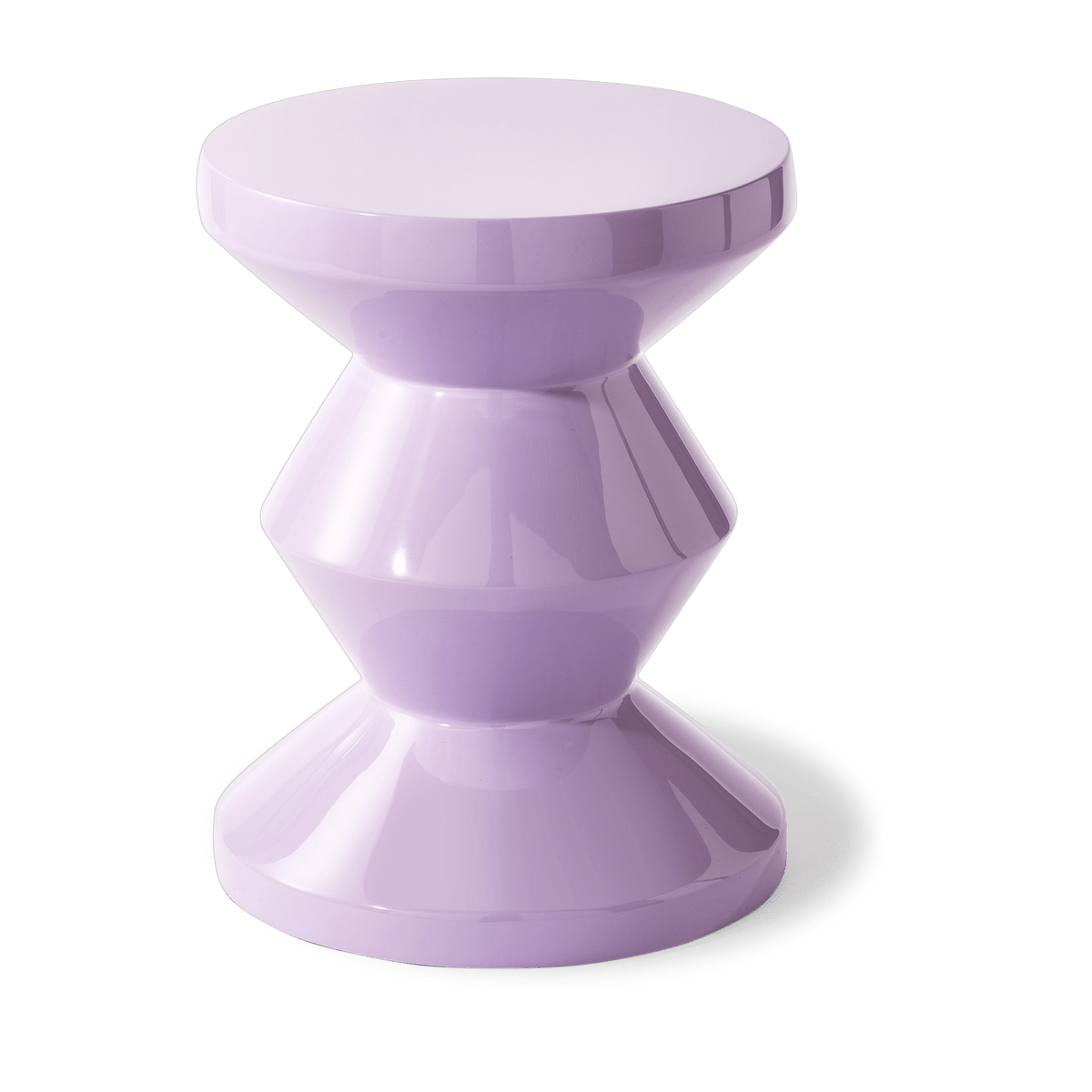 Table d'appoint laqué lilas 46 cm Zig zag - Pols Potten - The Cool Republic