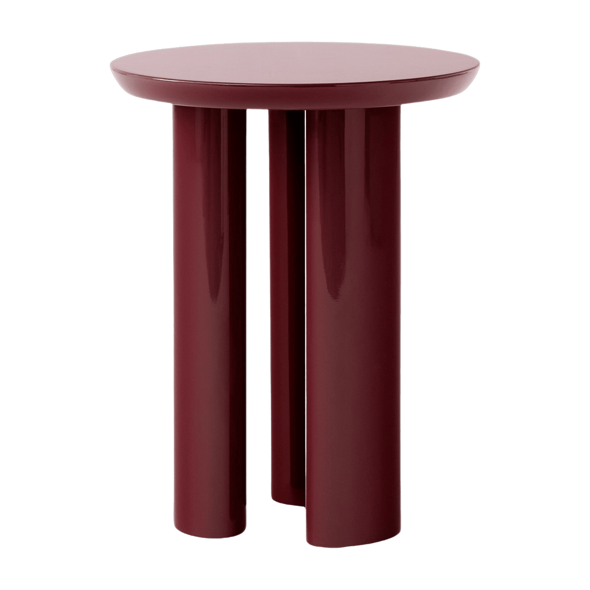 Tung JA3 burgundy lacquered side table - &tradition - The Cool Republic