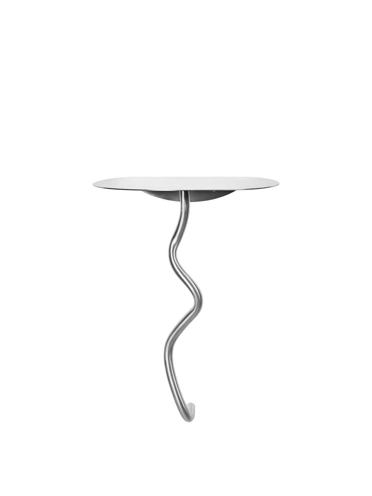 Table d'appoint murale en acier inoxydable 30 x 25,1 x 43,5 cm Curvature - Ferm Living - The Cool Republic
