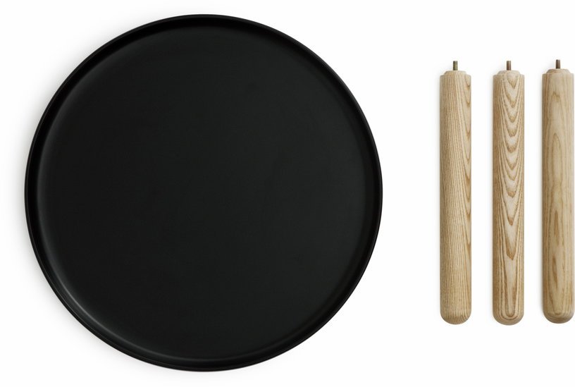 Table d'appoint noir et frêne L Tablo noir - Normann Copenhagen - The Cool Republic