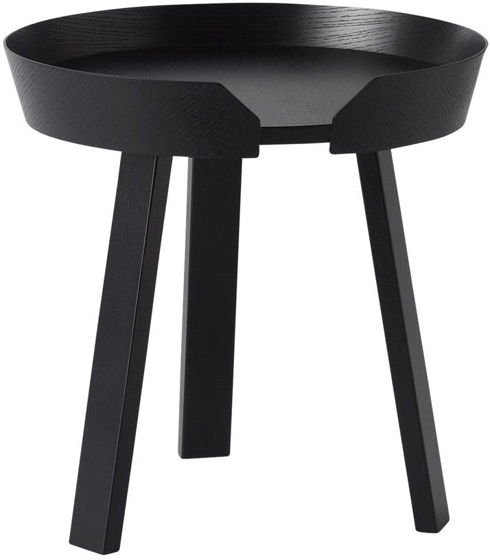 Table d'appoint noire 45 cm Around - Muuto - The Cool Republic